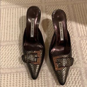 Manolo Blahnik mules - size 35 1/2